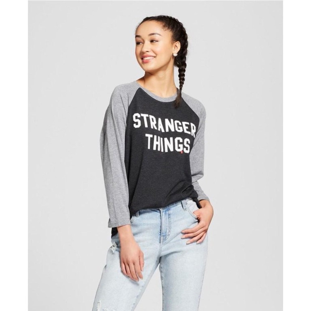 Women's Stranger Things Raglan 3/4 Sleeve T-Shirt